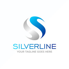 Letter or word S or double SS serif Font in circle image graphic icon logo design abstract concept vector stock. Can be used as symbol related to initial or art