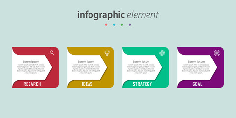 Presentation business infographic template 