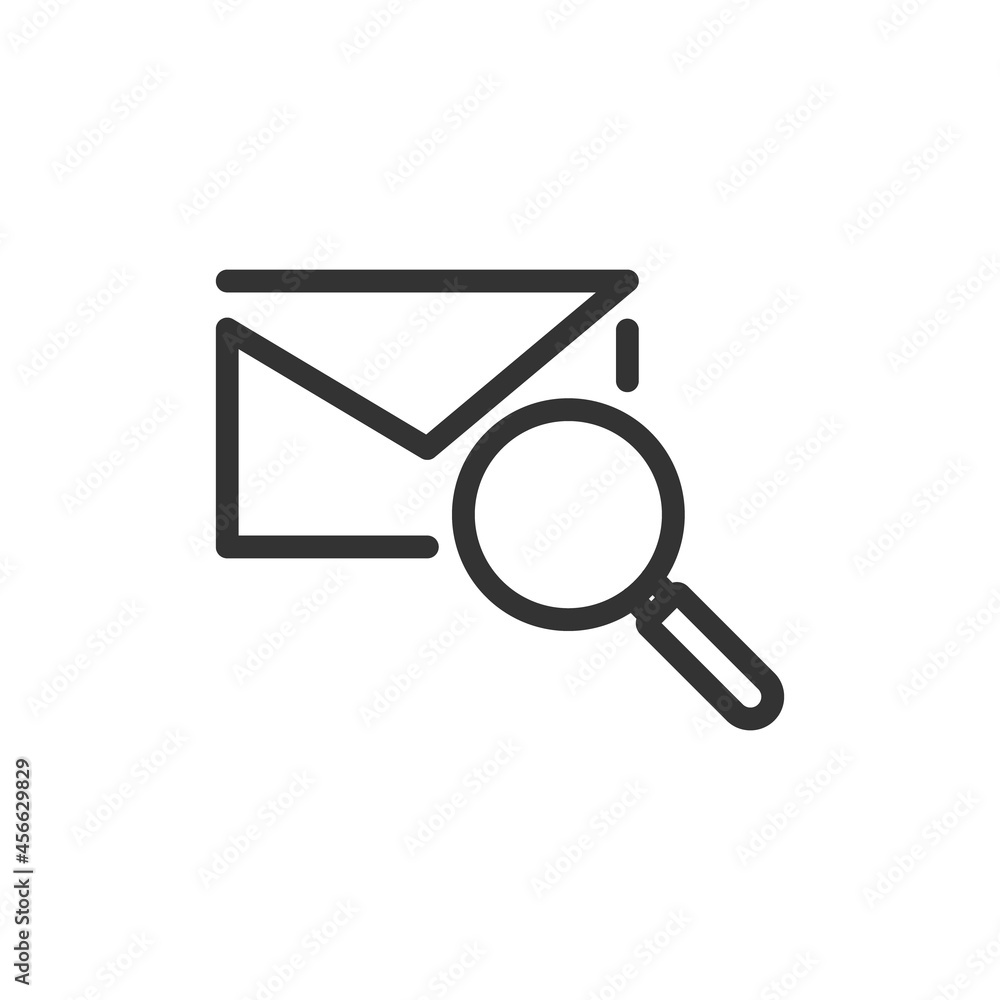 Poster premium message line icon for app, web and ui.