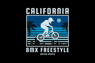 California BM freestyle, design sleety retro style