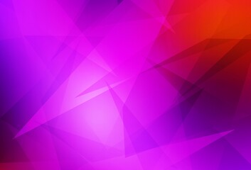 Obraz premium Light Pink, Red vector layout with lines, triangles.