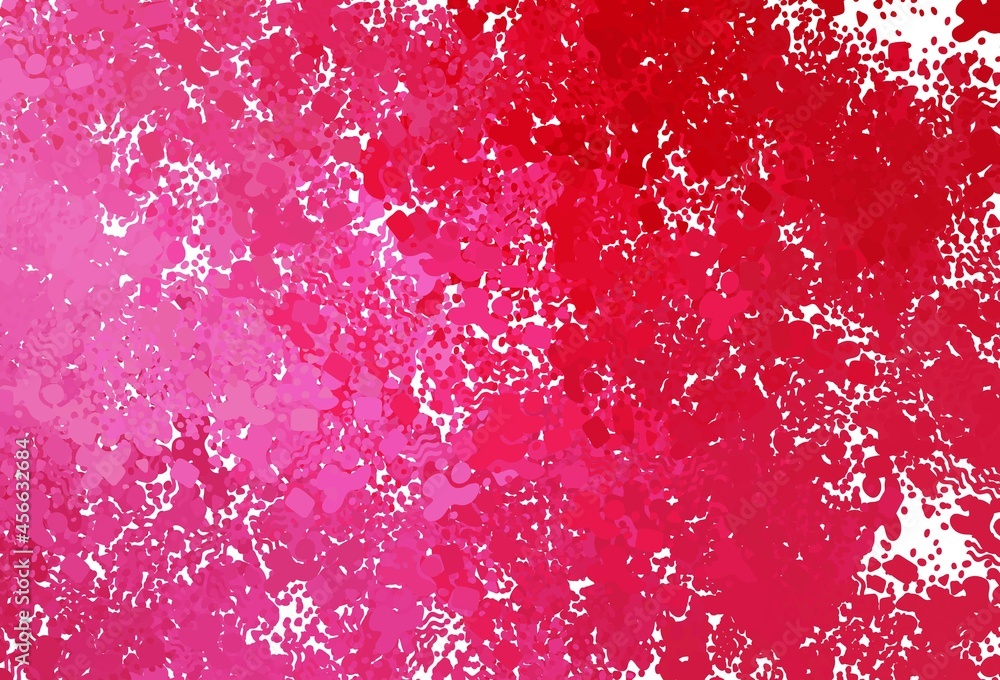 Poster light pink, red vector texture with abstract forms.