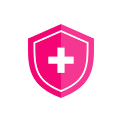 Obraz premium health protection with shield icon