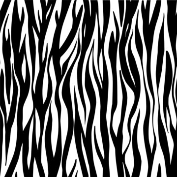 Vector background with black zebra stripes.