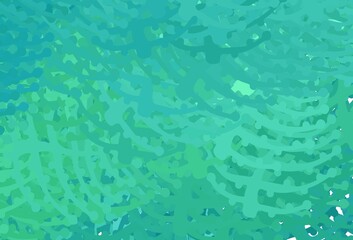 Light Green vector pattern with random forms.