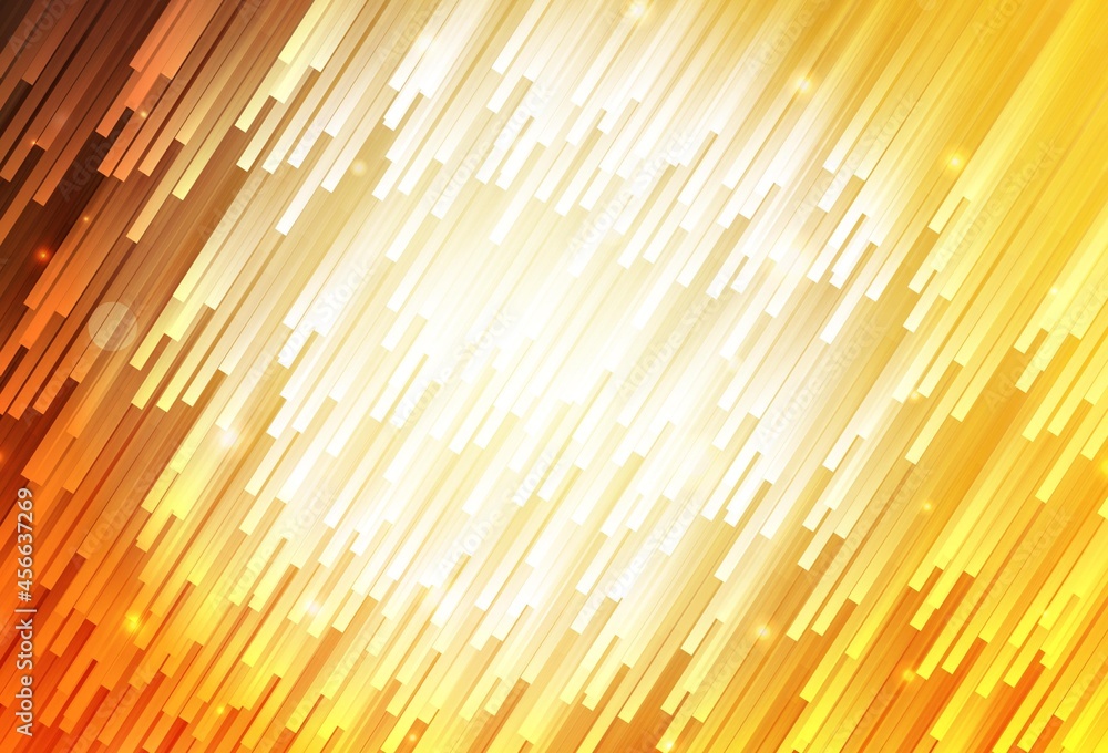 Poster light orange vector template with repeated sticks.