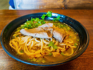 Close up shot of Lanzhou noodle