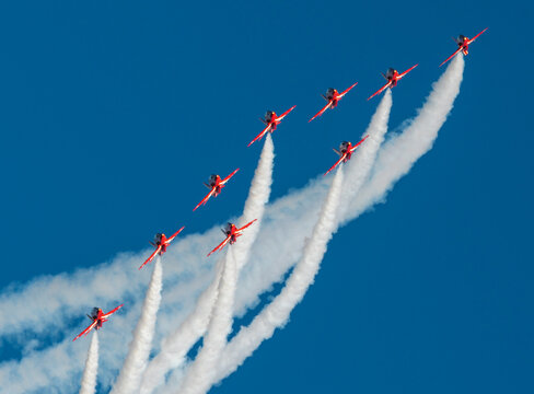 The Royal Air Force Aerobatic Team Red Arrows