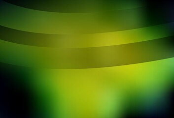 Dark Green, Yellow vector blurred bright texture.