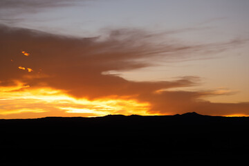 Sunset over the Mountains