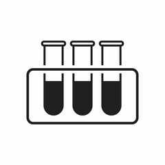 Blood sample  icon. Element of blood donation icon