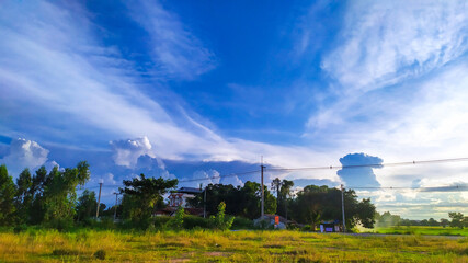 landscape with clouds
