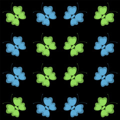 pattern vector butterfly multicolored print, wrapping paper