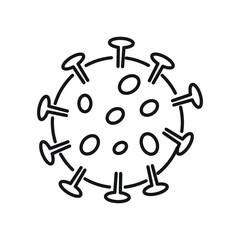 Coronavirus icon. Bacterium sign. Virus symbol