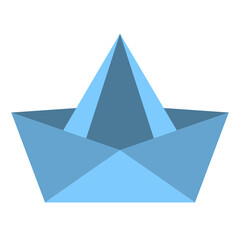 paper boat flat icon