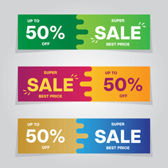 Super Sale Template Banner Abstract Design Background Marketing Promotion Vector