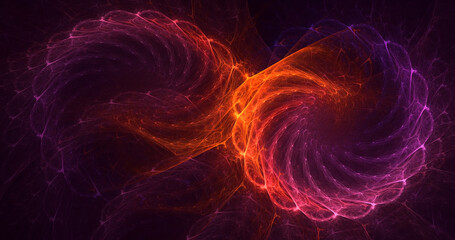 Fototapeta premium 3D rendering abstract colorful fractal light background