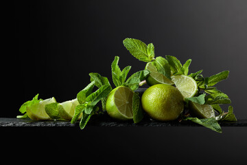 Lime and mint.