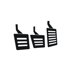 gas pedal, brake pedal Icon illustration simple design element
