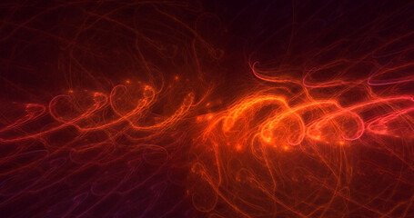 Naklejka premium 3D rendering abstract colorful fractal light background