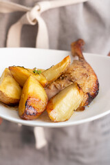 potatoes with duck