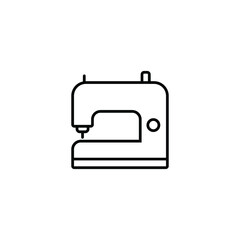 sewing machine icon template color editable. sewing machine symbol