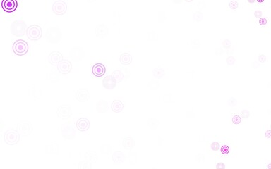 Light Purple vector background with spots.