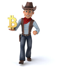 Fun Cowboy - 3D Illustration
