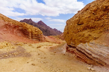Nahal Amram (desert valley) and the Arava desert landscape
