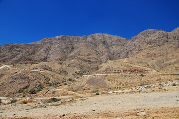 The canyon of Asir region, the view from the viewpoint, Saudi Arabia