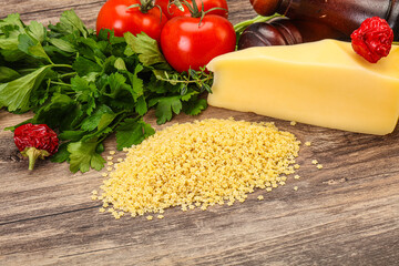 Raw Italian pasta - Stelline for cooking