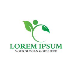 leaf logo , nature logo vector