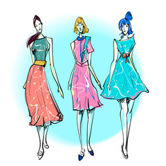 fashion graphical vector illustration 