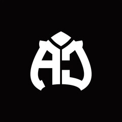 AC Logo monogram with spade shape design template