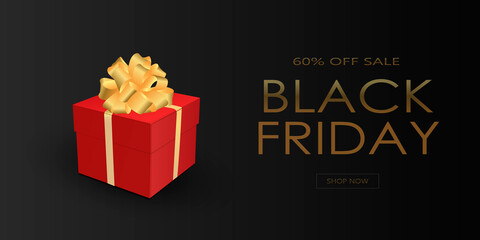 Black Friday Sale Banner. Sale background. Vector illustration.