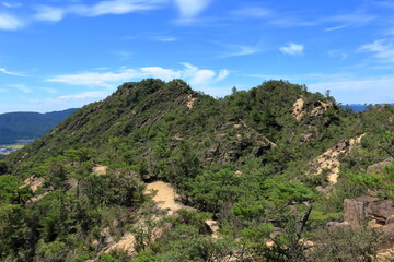 Fototapeta na wymiar 堂山山頂付近の風景