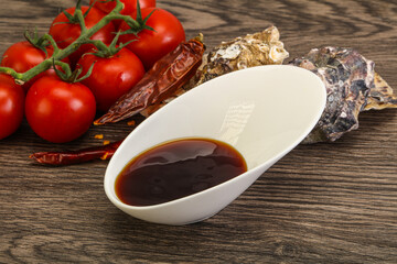 Oyster sauce in the bowl