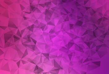 Fototapeta premium Light Pink vector polygon abstract layout.
