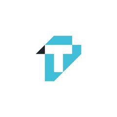 t letter mark logo vector icon illustration