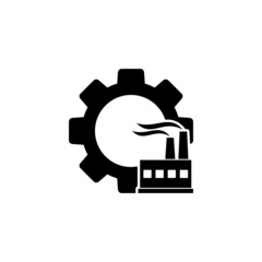 Industry icon isolated on white background