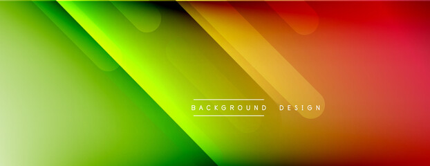 Dynamic lines abstract background. 3D shadow effects and fluid gradients. Modern overlapping forms