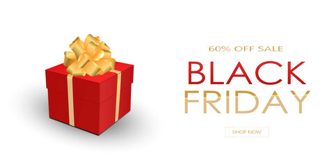 Black Friday Sale Banner. Sale background. Vector illustration.