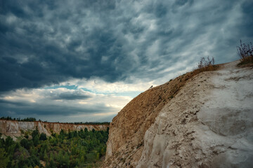 clouds over the mountains
