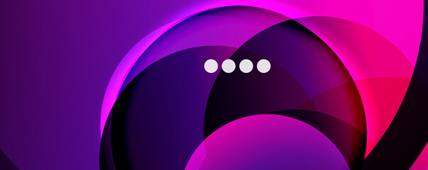 Fluid gradients, swirls and circles. Bright color lines. Vector Illustration For Wallpaper, Banner, Background, Landing Page