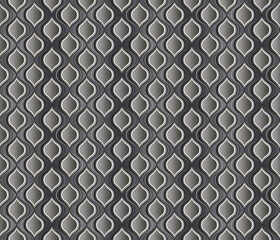 Seamless simple monochrome geometric pattern. Gray background.
