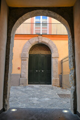 Fototapeta na wymiar An alley in the old town of Pozzuoli, Italy.