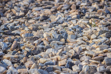 Stones on the shore of the lake