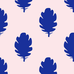 Seamless vector feathers pattern. Stylish background for design, fabric, textile etc.