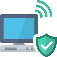 computer monitor desktop network connection