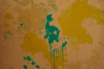 Dark-toned grunge paint  wall image